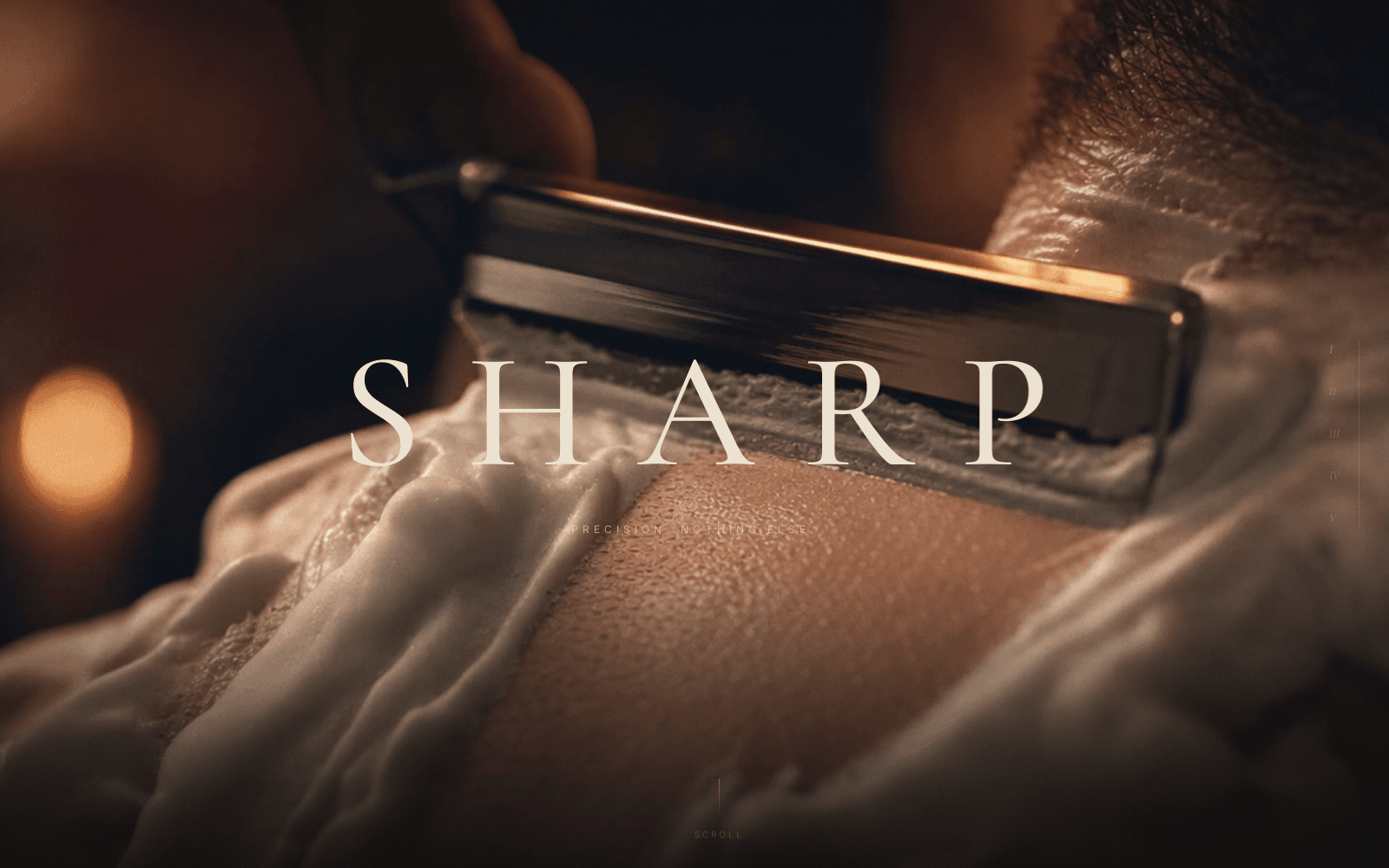 Sharp Barbershop — live site screenshot