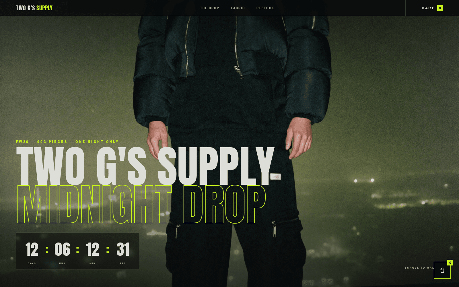 Two G's Supply — live site screenshot